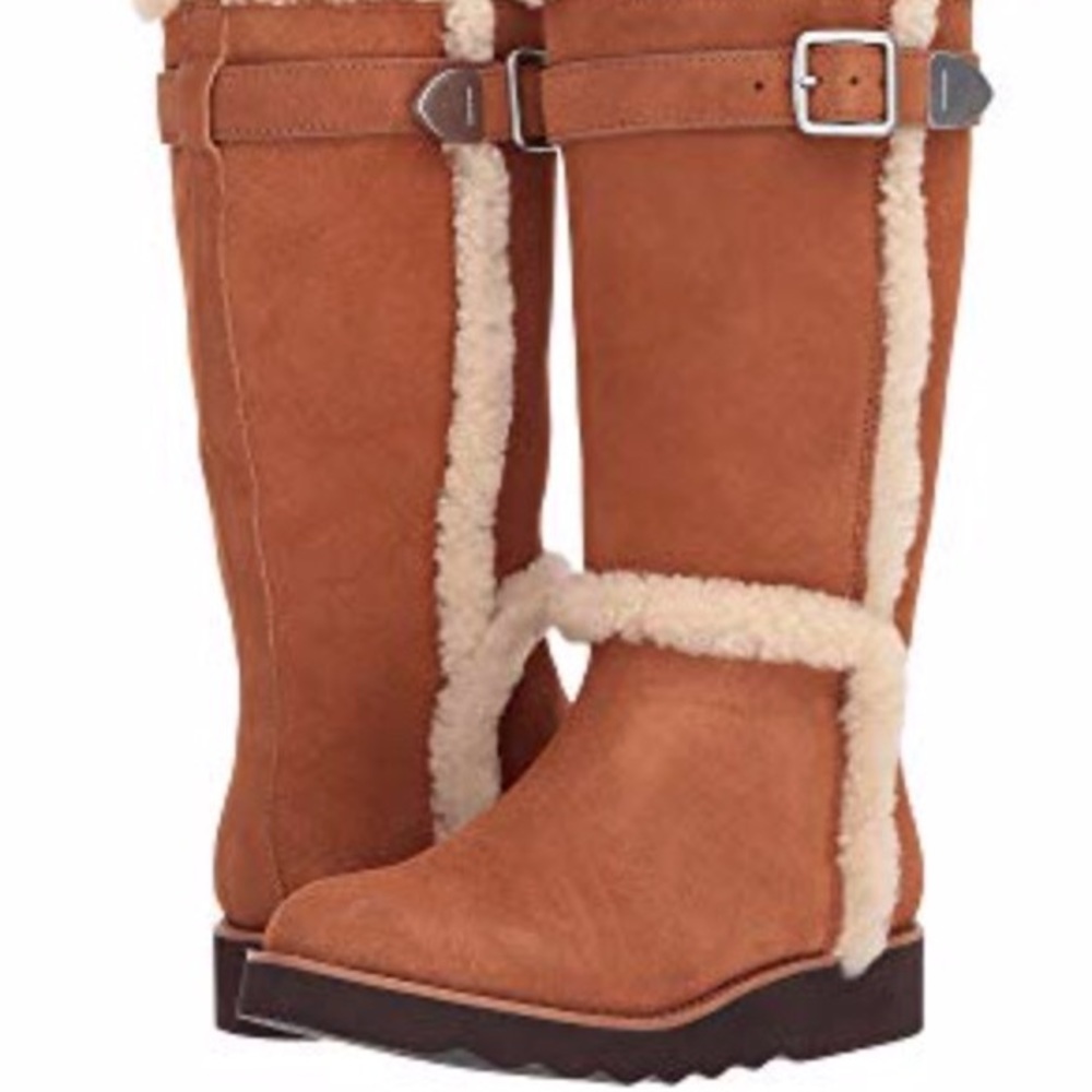 Coach shearling boots